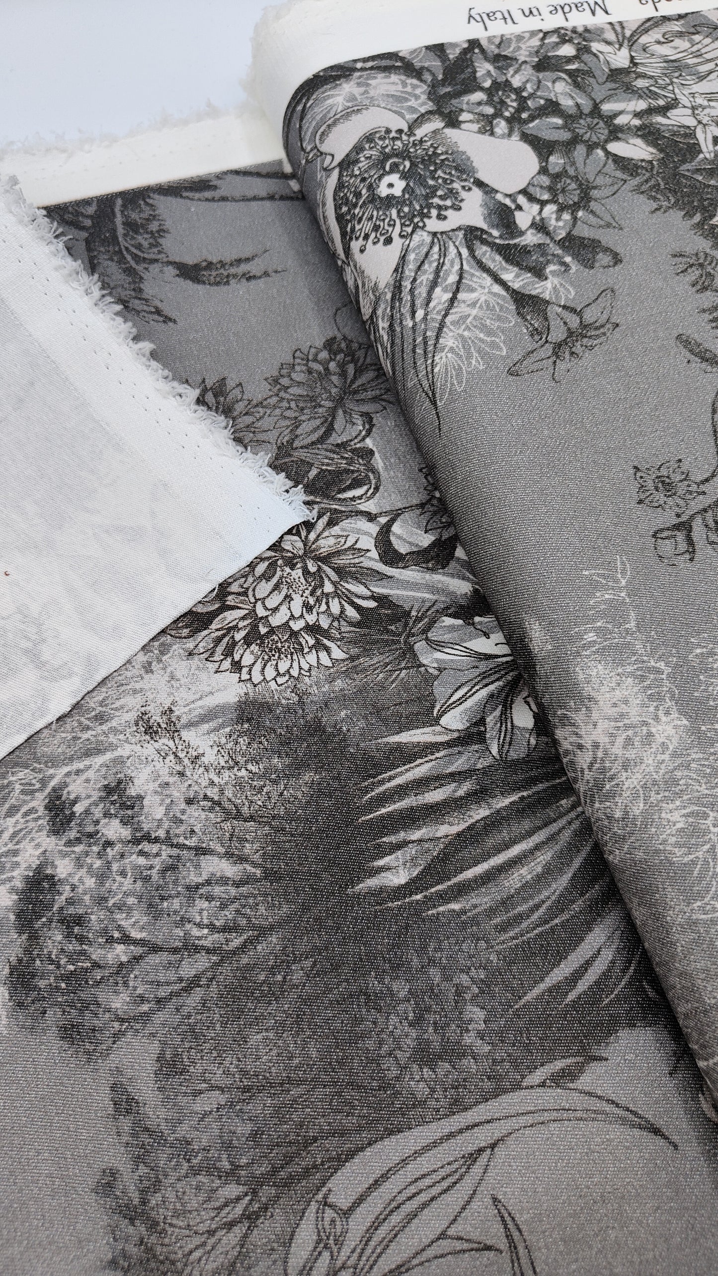 Tessuto Denim Stampato