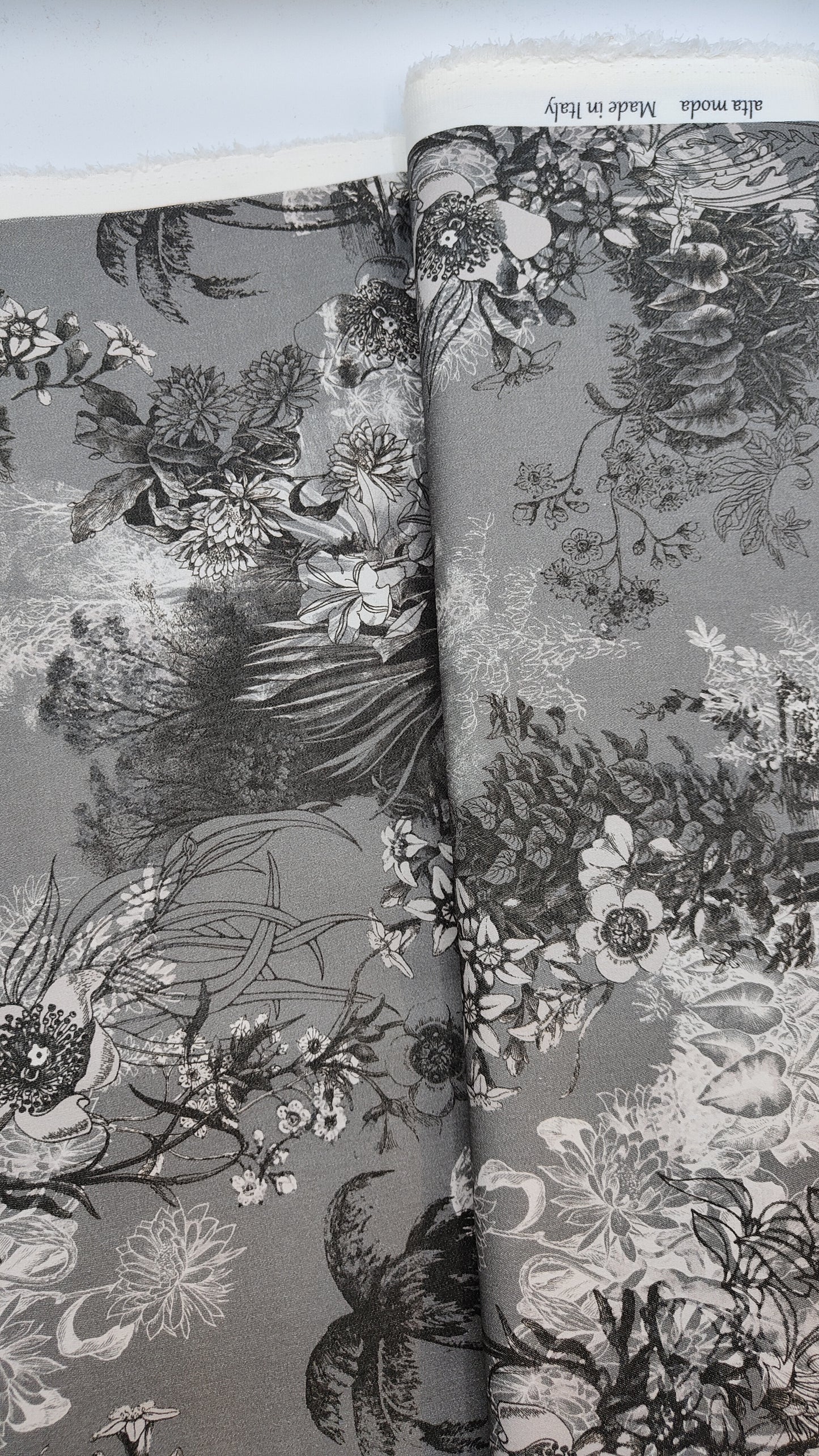 Tessuto Denim Stampato