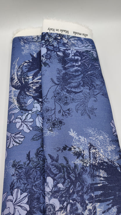 Tessuto Denim Stampato