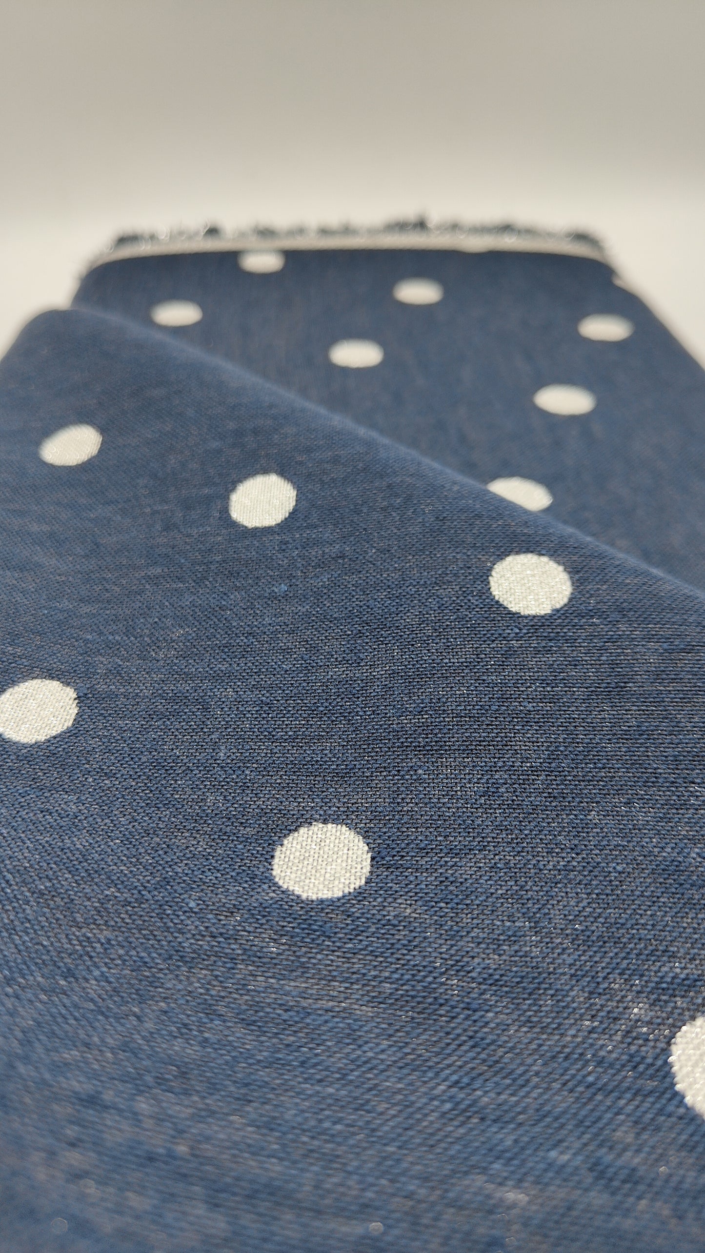 Tessuto Denim Pois